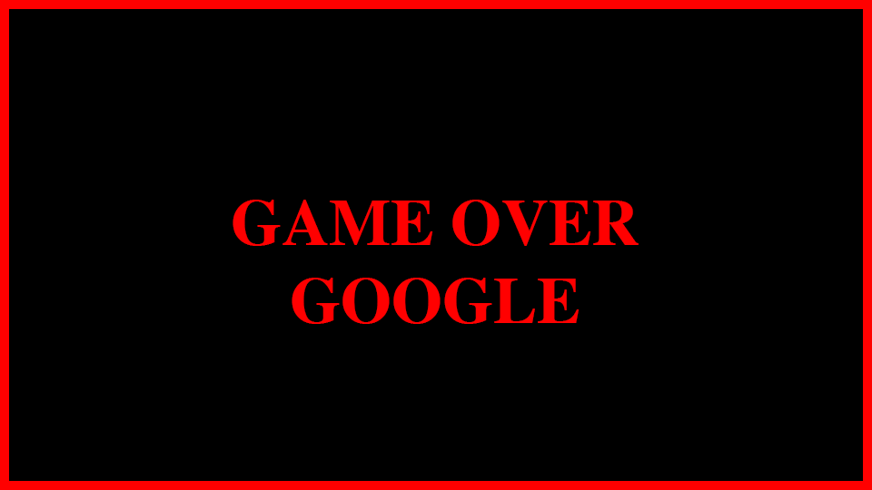 Video Thumbnail: Game Over Google | Drawk Kwast